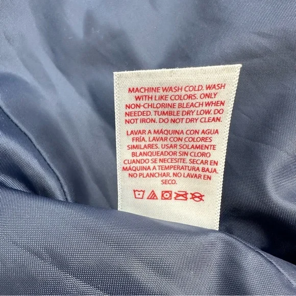 Faded Glory Anorak Jacket Womens 1X 16W Navy Blue Full Zip Casual Mid Length - Picture 8 of 9